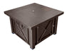 Hiland Decorative Fire Pit -Hammered Bronze-GSF-DGH- Side View