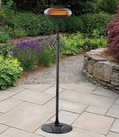 Hiland Freestanding Electric Heater in Black-HIL-1500DI-  Lifestyle Garden