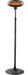 Hiland Freestanding Electric Heater in Black-HIL-1500DI- Main View