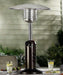 Hiland Outdoor Tabletop Patio Heater - Hammered Bronze- HLDS032-CG- Lifestyle Outdoor Table