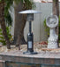 Hiland Outdoor Tabletop Patio Heater -Hammered Silver-HLDS032-C- Lifestyle Backyard