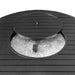Hiland Round Slatted Cast Aluminum Fire Pit-F-1350-FPT- Close up Detain With Open Lid