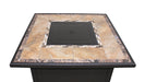 Hiland Square Tile Fire Pit -Bronze- GFT-51030A- Front View