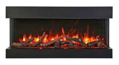 Remii by Amantii 50" BAY-SLIM Series 3 Sided Glass Electric Fireplace-50-BAY-SLIM- Main View