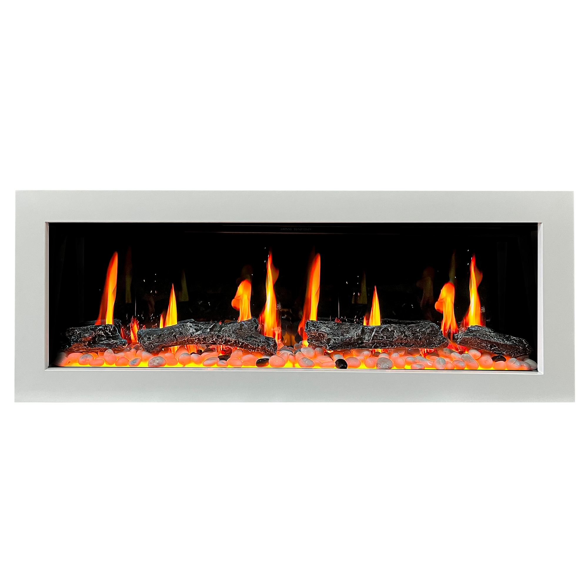 Litedeer Gloria II 48 Seamless Push-in Electric Fireplace_White_-ZEF48XW-Main View