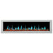 Litedeer GloriaII 68 Seamless Push-in Electric Fireplace with Reflective Fire Glass_White_-ZEF68XAW-Skyblue