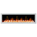 Litedeer Gloria II 78 Seamless Push-inElectricFireplacewithAcrylic Crushed Ice Rocks_White_-ZEF78VCW-Natural Flame