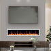  Litedeer Gloria II 78 Seamless Push-in Electric Fireplace with Acrylic Crushed Ice Rocks_White_-ZEF78VCW-TV on Top