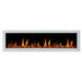 Litedeer Gloria II 78 Seamless Push-in Electric Fireplace with Reflective Fire Glass_White_-ZEF78VAW-Natural Flame