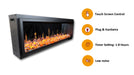 LitedeerLatitude45UltraSlimBuilt-inElectricFireplaceAcrylicCrushedIceRocks-ZEF45XC-Features