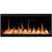 LitedeerLatitude45UltraSlimBuilt-inElectricFireplaceAcrylicCrushedIceRocks-ZEF45XC-Flames