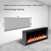 LitedeerLatitude45UltraSlimBuilt-inElectricFireplaceAcrylicCrushedIceRocks-ZEF45XC-Framing