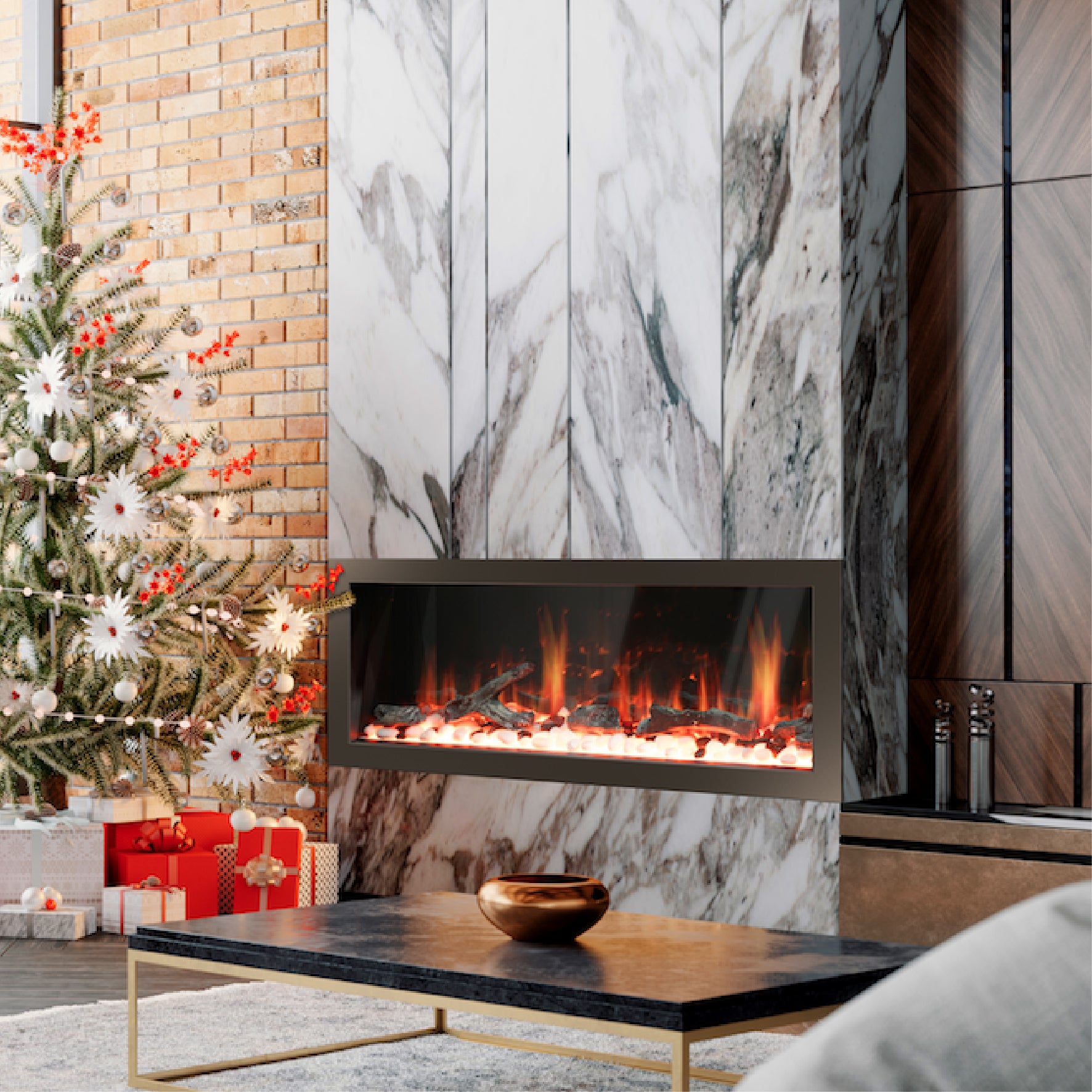 Litedeer Latitude II 68 Seamless Push-in Electric Fireplace_Original_-ZEF68X-Lifestyle Living Room