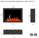 Litedeer LiteStar 33 inch Smart Electric Fireplace Inserts_Luster Copper-Amber Glass_-ZEF38VC-33-A-Dimensions