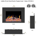 Litedeer LiteStar 38 inch Smart Electric Fireplace Inserts-ZEF38VC-Dimensions