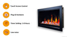 Litedeer LiteStar 38 inch Smart Electric Fireplace Inserts-ZEF38VC-Features