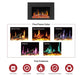 Litedeer LiteStar 38 inch Smart Electric Fireplace Inserts-ZEF38VC- Flame Color