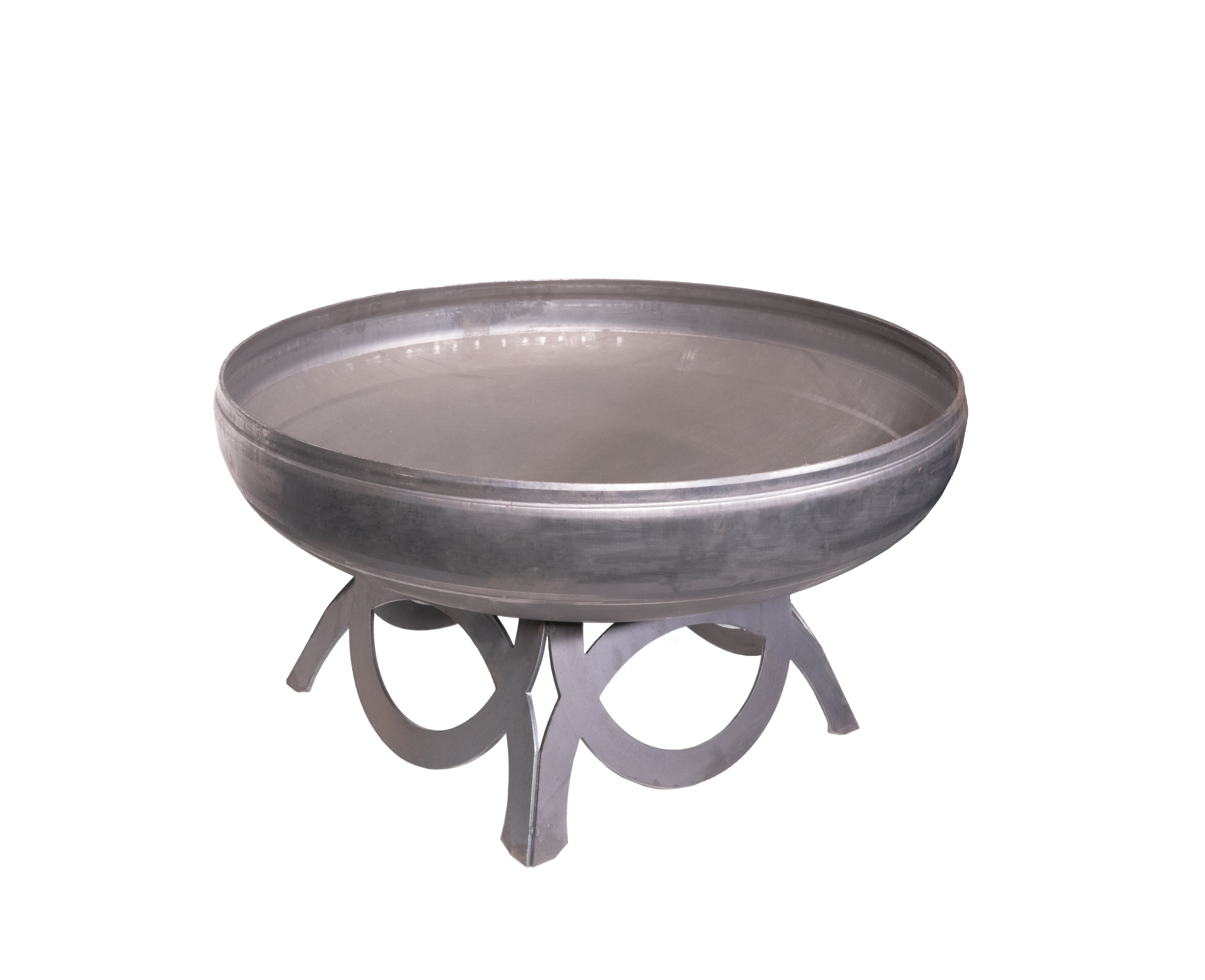 Ohio Flame Liberty Fire Pit with Curved Base- Side View