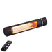 RADtec 25" Golden Tube Electric Patio Heater 1500W - 110V - G15-IR-GEN-SRS - Right View With Remote