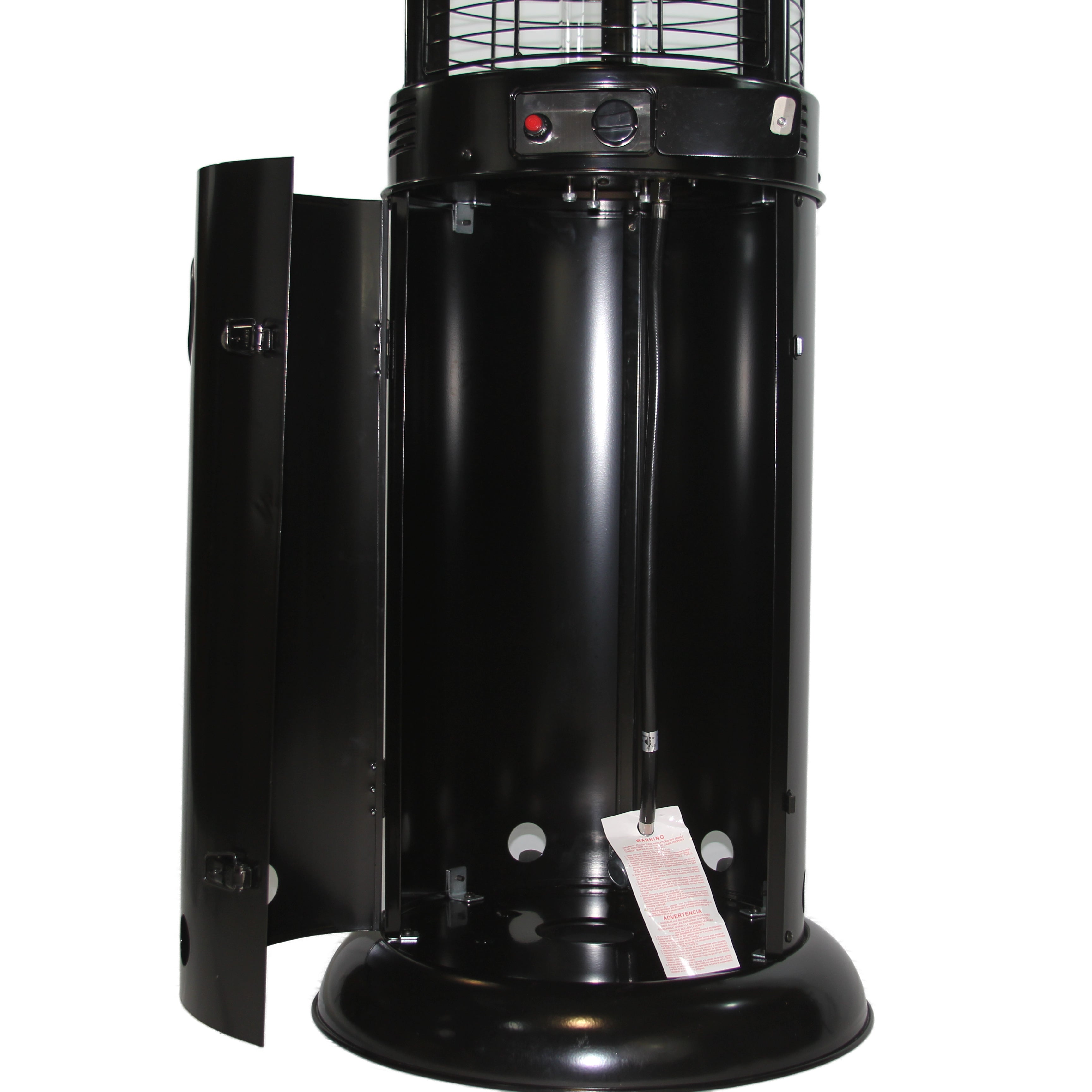 RADtec 80 Ellipse Flame Propane Patio Heater - Black with Clear Glass 41,000 BTU - 80-LLP-PT-HTR - Zoom View Lower Parts