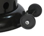 RADtec 80 Ellipse Flame Propane Patio Heater - Black with Clear Glass 41,000 BTU - 80-LLP-PT-HTR -  Zoom View Wheel Kit