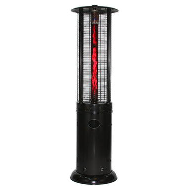RADtec 80 Ellipse Flame Propane Patio Heater - Black with Ruby Glass 41,000 BTU  - 80-ELL-FLM-HT - Main View