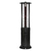 RADtec 80 Ellipse Flame Propane Patio Heater - Black with Ruby Glass 41,000 BTU  - 80-ELL-FLM-HT - Off  Glow Fire