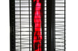 RADtec 80 Ellipse Flame Propane Patio Heater - Black with Ruby Glass 41,000 BTU  - 80-ELL-FLM-HT - Zoom Glow Fire