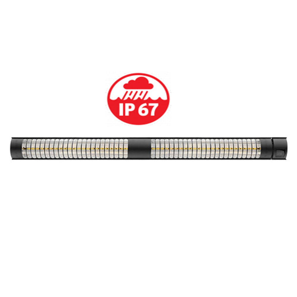 RADtec T4000/12R - 50 Weatherproof Electric Patio Heater 4000W-220V - 50-TOR-INF-HT - Front View