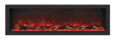 Remii by Amantii 55" Deep Series Built-in Electric Fireplace with Black Steel Surround- 102755-DE- Main