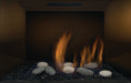 Sierra Flame - Abbott 30" Deluxe Gas Direct Vent Insert Gas Fireplace- Porcelain Panel With Black Rocks