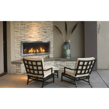 Sierra Flame Tahoe 45" Outdoor Direct Vent Linear Gas Fireplace- Lifestyle Fireplace Corner