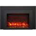Sierra Flame by Amantii Deep 30"/34" Electric Fireplace Insert with Black Steel Surround- Main View