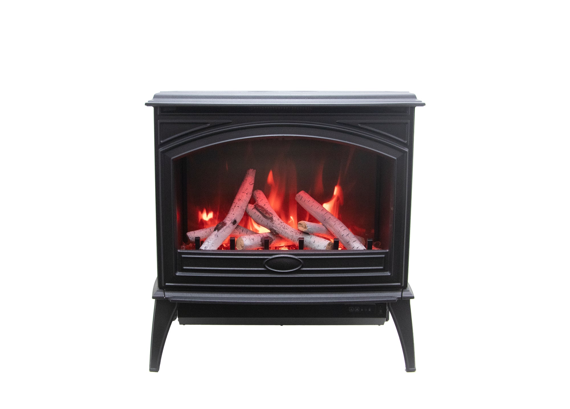 Sierra Flame Cast Iron Freestanding Electric Stove - E70 Birch Orange