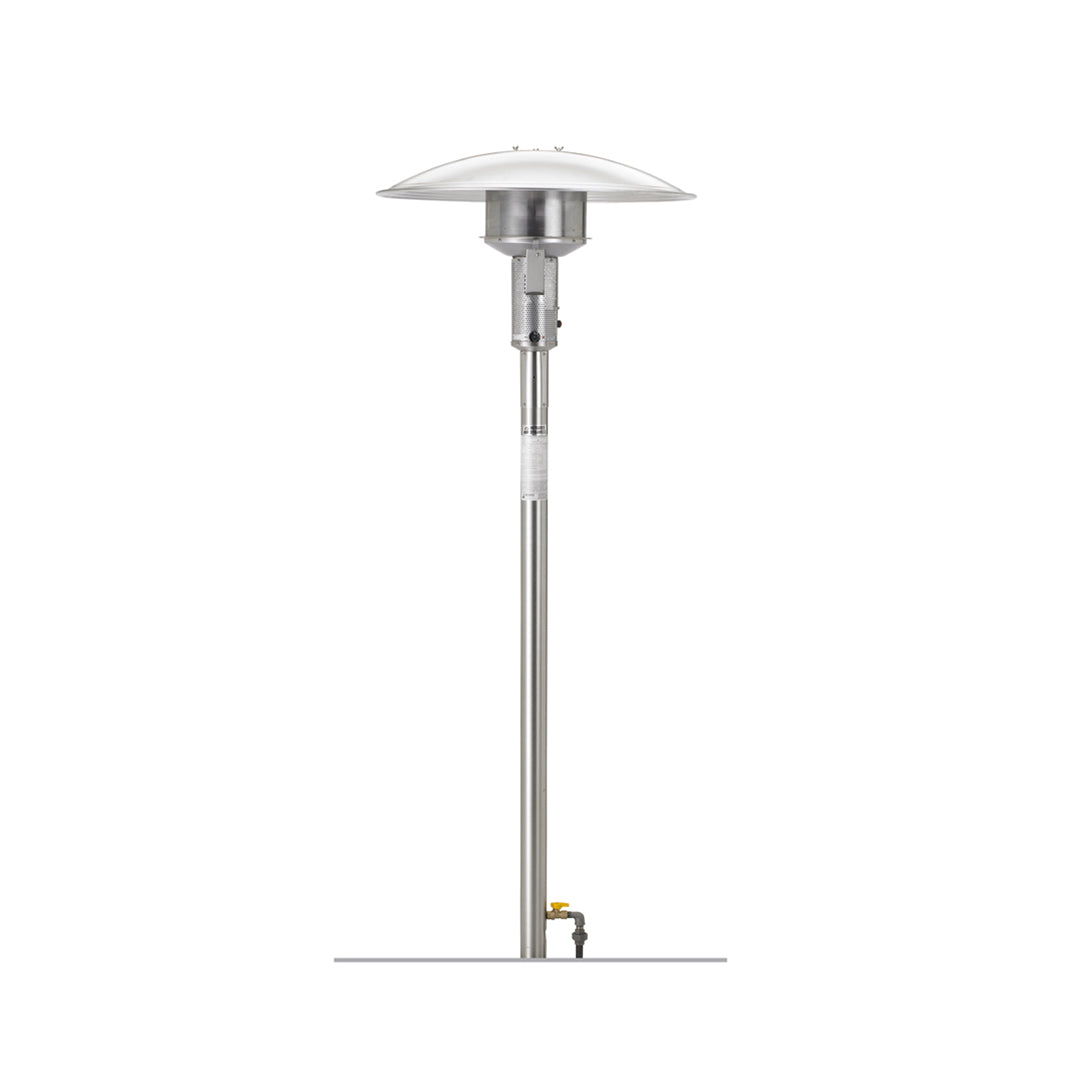Sunglo Natural Gas Permanent Post Patio Heater -Stainless Steel- PSA265SS- Main View