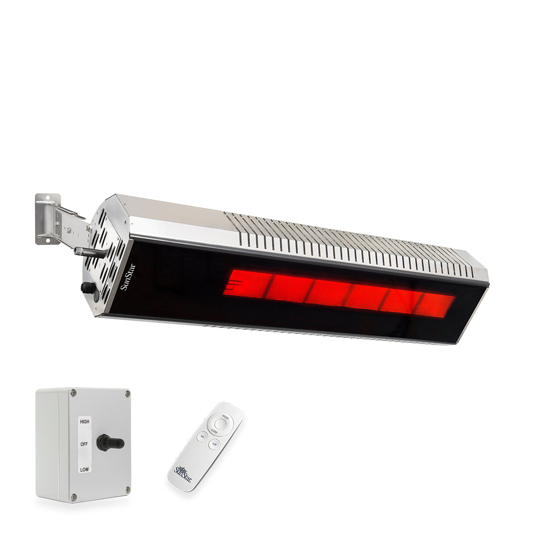 Sunstar Infrared Patio Heater Package -Marine Grade Stainless Steel Remote Controlled - L10-N10 MGL1560- Main View