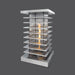 The Outdoor Plus 42" High Rise Fire Tower -Stainless Steel- Side View