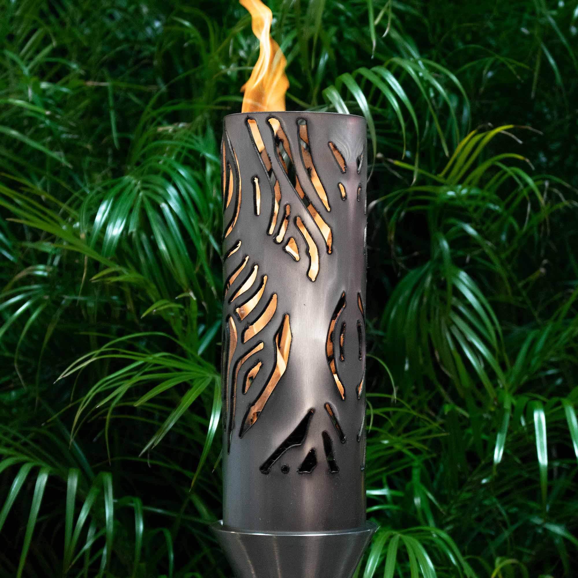 The Outdoor Plus Hawi Torch with TOP Base - Stainless Steel- Main View
