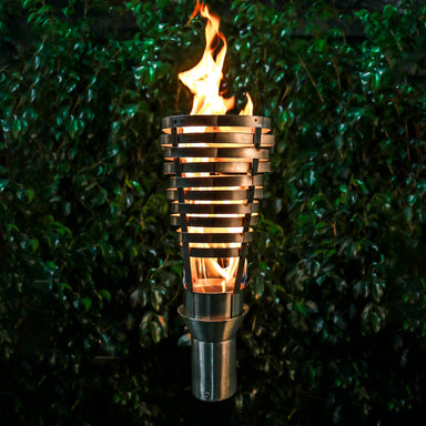 The Outdoor Plus Hercules Torch with TOP Base -Stainless Steel- Main View