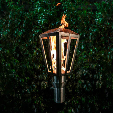The Outdoor Plus Lantern Torch with TOP Base -Stainless Steel- Main View