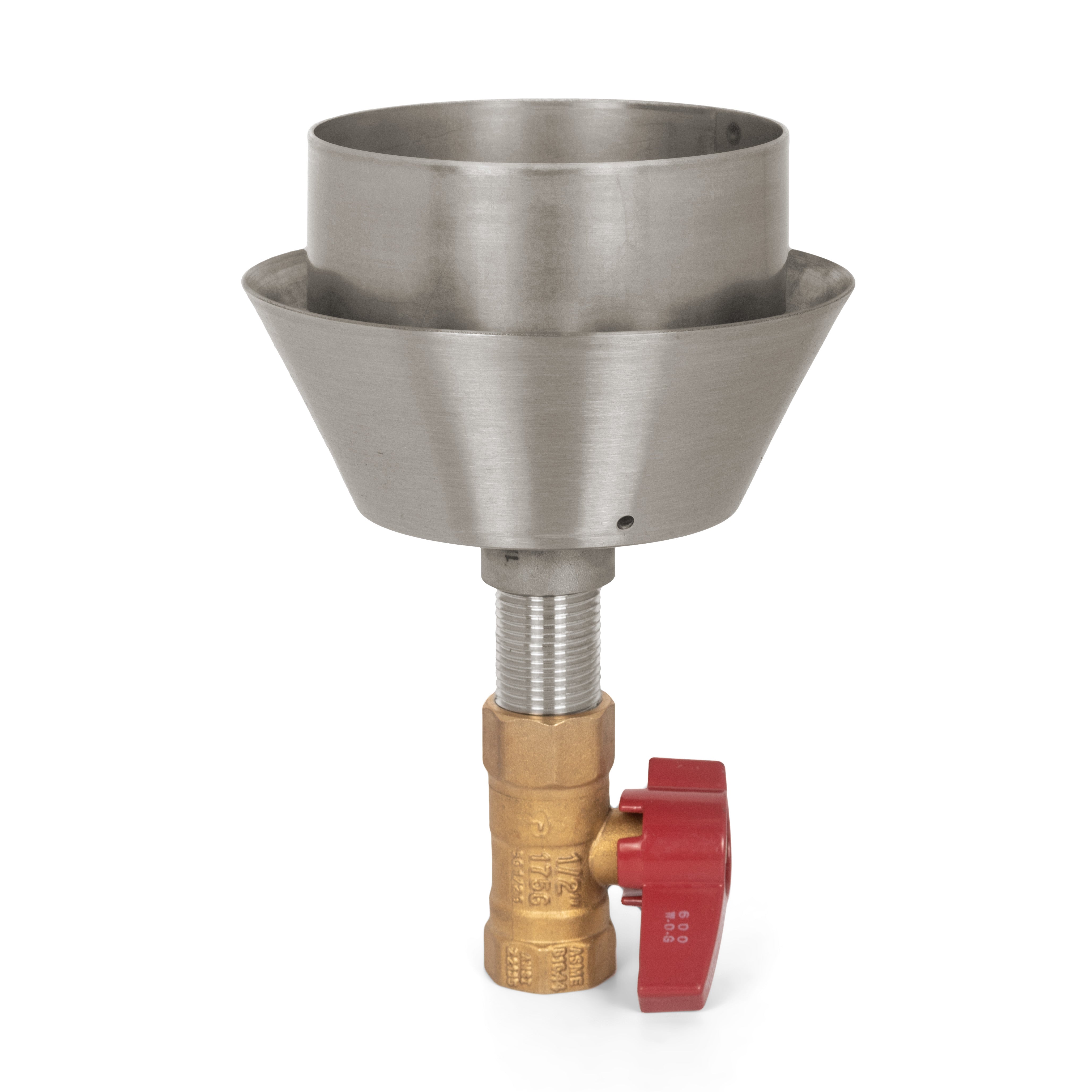 The Outdoor Plus Roman Torch with TOP Base -Stainless Steel- Manual Ball Valve