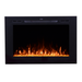 Touchstone Forte 40" Recessed Electric Fireplace -80006- Front View With Crystals Orange Flame