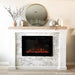 Touchstone Forte 40" Recessed Electric Fireplace -80006- Lifestyle Brick Wall Electric Fireplace
