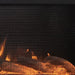 Touchstone Forte Steel Mesh Screen Non-Reflective 40" Recessed Electric Fireplace -80048- Close Up