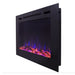 Touchstone Forte Steel Mesh Screen Non-Reflective 40" Recessed Electric Fireplace -80048- Left View