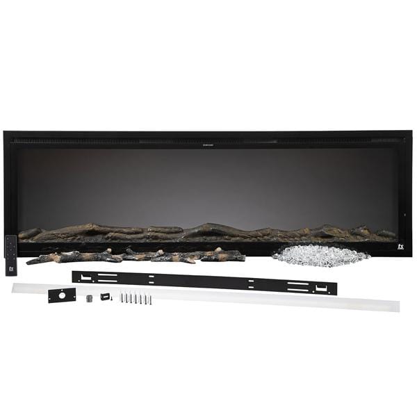 Touchstone - Sideline Elite Smart 100" WiFi-Enabled Recessed Electric Fireplace -80044- Complete Item and Accessories
