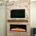 Touchstone - Sideline Elite Smart 50" WiFi-Enabled Recessed Electric Fireplace -80036- Lifestyle Brick Wall