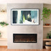 Touchstone - Sideline Elite Smart 50" WiFi-Enabled Recessed Electric Fireplace -80036- Lifestyle Concrete Natural Wall