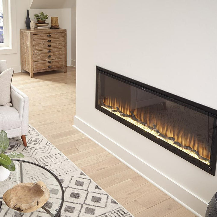 Touchstone -Sideline Elite Smart 60" WiFi-Enabled Recessed Electric Fireplace -80037- Lifestyle Side Room Setting
