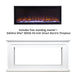 Touchstone - Sideline Elite® 50" Smart Electric Fireplace with Encase™ Surround Mantel -80036- Front View With Fireplace Mantel